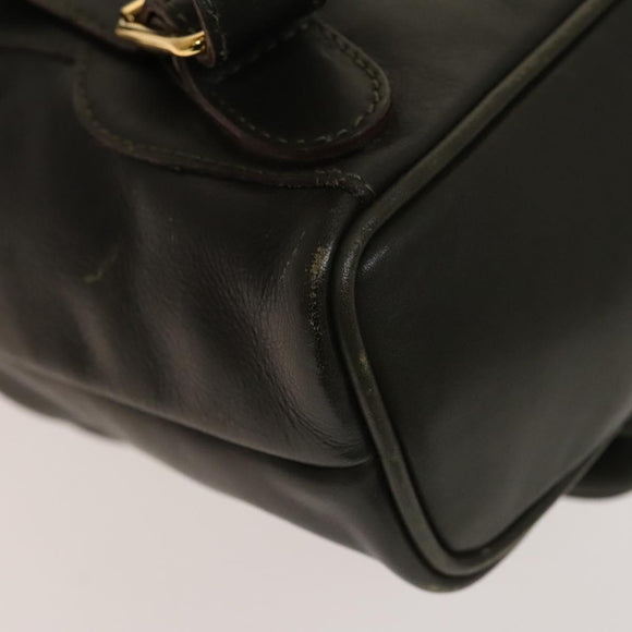 GUCCI Bamboo Backpack Leather Outlet Khaki Gold 003 3444 0030 Auth BA5469