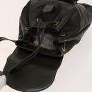 GUCCI Bamboo Backpack Leather Outlet Khaki Gold 003 3444 0030 Auth BA5469-10