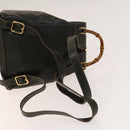 GUCCI Bamboo Backpack Leather Outlet Khaki Gold 003 3444 0030 Auth BA5469-8