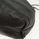 LOEWE Anagram Shoulder Bag Leather Black Auth BA5470-14