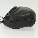 LOEWE Anagram Shoulder Bag Leather Black Auth BA5470-4