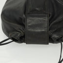 LOEWE Anagram Shoulder Bag Leather Black Auth BA5470-6
