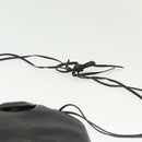 LOEWE Anagram Shoulder Bag Leather Black Auth BA5470-9