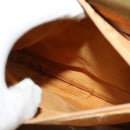 GUCCI Bamboo Hand Bag Suede Leather Green Gold 002 853 0260 Auth BA5474-11