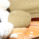 GUCCI Bamboo Hand Bag Suede Leather Green Gold 002 853 0260 Auth BA5474-12