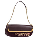 LOUIS VUITTON 2011S/S Avant Garde Pochette Bag Leather M97092 LV Auth BA5478V-1