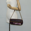 LOUIS VUITTON 2011S/S Avant Garde Pochette Bag Leather M97092 LV Auth BA5478V-26