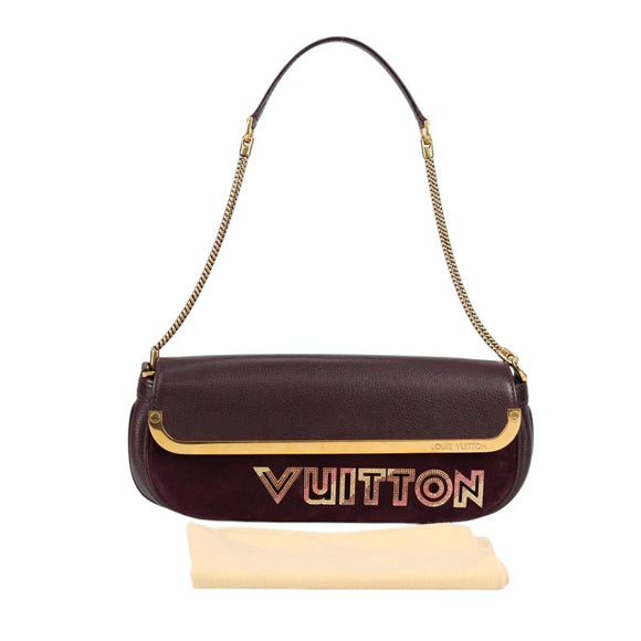 LOUIS VUITTON 2011S/S Avant Garde Pochette Bag Leather M97092 LV Auth BA5478V