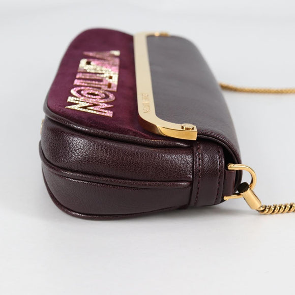 LOUIS VUITTON 2011S/S Avant Garde Pochette Bag Leather M97092 LV Auth BA5478V