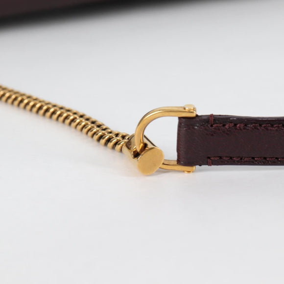 LOUIS VUITTON 2011S/S Avant Garde Pochette Bag Leather M97092 LV Auth BA5478V