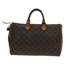 LOUIS VUITTON Monogram Speedy 35 Hand Bag Vintage M41524 LV Auth BA5479-2