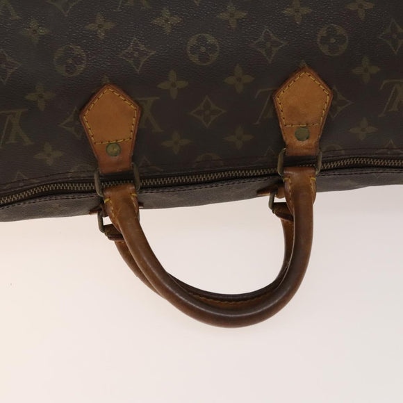 LOUIS VUITTON Monogram Speedy 35 Hand Bag Vintage M41524 LV Auth BA5479