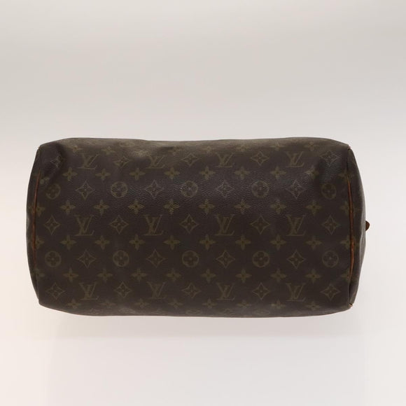 LOUIS VUITTON Monogram Speedy 35 Hand Bag Vintage M41524 LV Auth BA5479