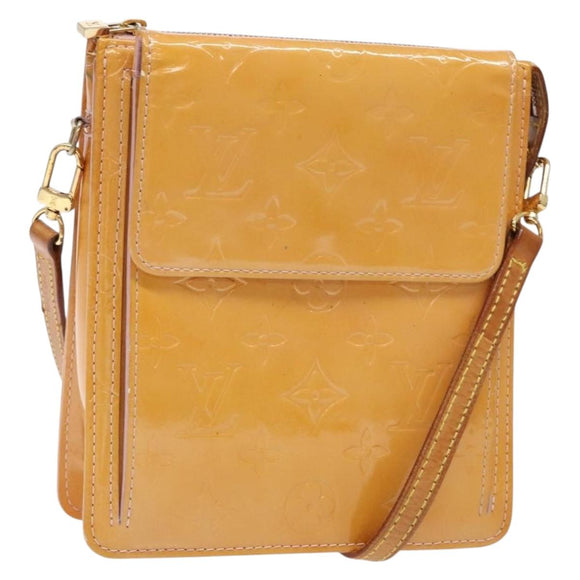 LOUIS VUITTON Vernis Motto Accessory Pouch Marshmallow Pink M91312 Auth BA5484