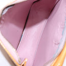 LOUIS VUITTON Vernis Motto Accessory Pouch Marshmallow Pink M91312 Auth BA5484-11