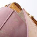 LOUIS VUITTON Vernis Motto Accessory Pouch Marshmallow Pink M91312 Auth BA5484-12