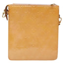 LOUIS VUITTON Vernis Motto Accessory Pouch Marshmallow Pink M91312 Auth BA5484-2