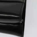 Salvatore Ferragamo Chain Shoulder Bag Leather Black Gold Auth BA5489-14