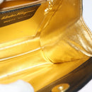 Salvatore Ferragamo Chain Shoulder Bag Leather Black Gold Auth BA5489-18