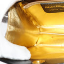 Salvatore Ferragamo Chain Shoulder Bag Leather Black Gold Auth BA5489-19