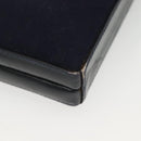 GUCCI Micro GG Canvas Shoulder Bag Vintage Navy Gold Auth BA5490-15