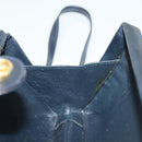 GUCCI Micro GG Canvas Shoulder Bag Vintage Navy Gold Auth BA5490-17