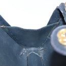 GUCCI Micro GG Canvas Shoulder Bag Vintage Navy Gold Auth BA5490-18