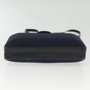 GUCCI Micro GG Canvas Shoulder Bag Vintage Navy Gold Auth BA5490-5