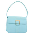 SAINT LAURENT Shoulder Bag Canvas Light Blue Auth BA5491-1