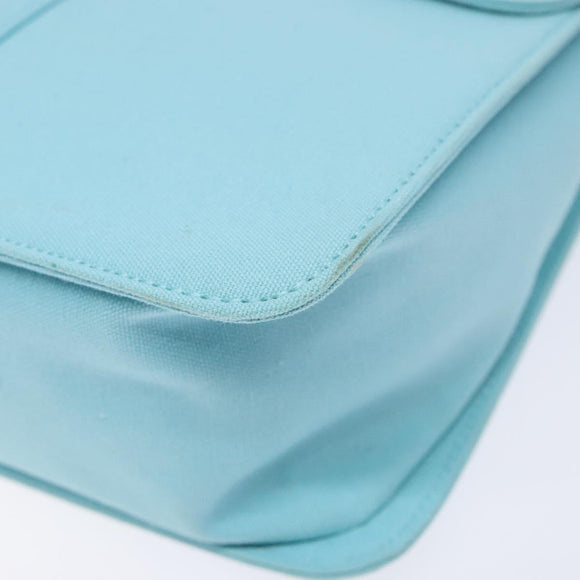 SAINT LAURENT Shoulder Bag Canvas Light Blue Auth BA5491