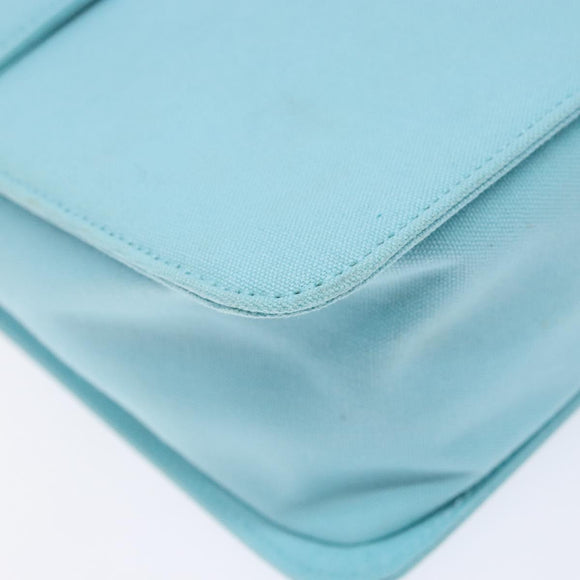 SAINT LAURENT Shoulder Bag Canvas Light Blue Auth BA5491