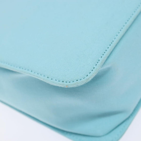 SAINT LAURENT Shoulder Bag Canvas Light Blue Auth BA5491