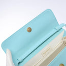 SAINT LAURENT Shoulder Bag Canvas Light Blue Auth BA5491-11