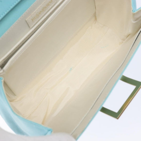 SAINT LAURENT Shoulder Bag Canvas Light Blue Auth BA5491