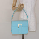 SAINT LAURENT Shoulder Bag Canvas Light Blue Auth BA5491-23