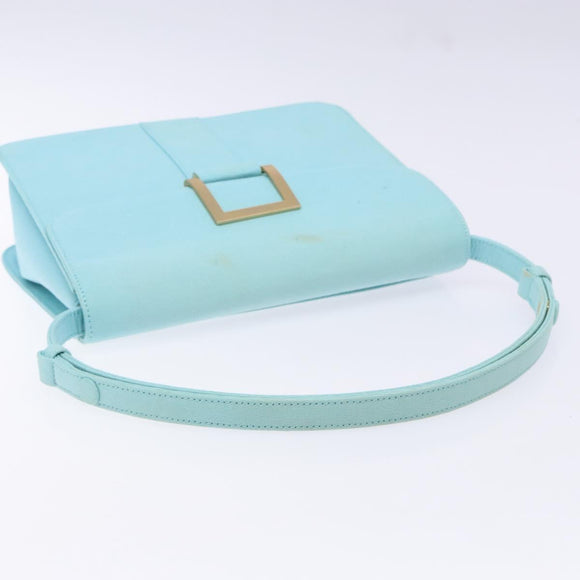 SAINT LAURENT Shoulder Bag Canvas Light Blue Auth BA5491