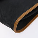 SAINT LAURENT Shoulder Bag PVC Leather Brown Gold Auth BA5492-14