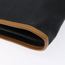 SAINT LAURENT Shoulder Bag PVC Leather Brown Gold Auth BA5492-17