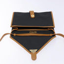 SAINT LAURENT Shoulder Bag PVC Leather Brown Gold Auth BA5492-10