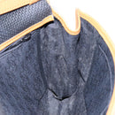 SAINT LAURENT Shoulder Bag PVC Leather Brown Gold Auth BA5492-19