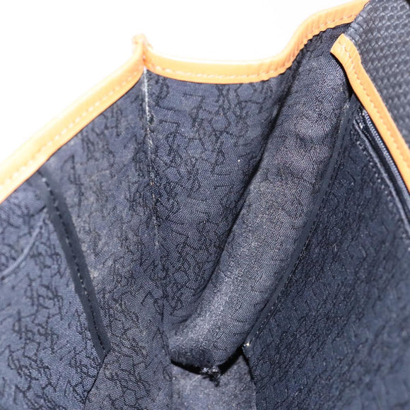 SAINT LAURENT Shoulder Bag PVC Leather Brown Gold Auth BA5492