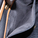 SAINT LAURENT Shoulder Bag PVC Leather Brown Gold Auth BA5492-12