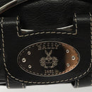 BALLY Shoulder Bag Leather Black Silver Auth BA5493-14