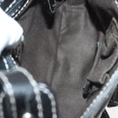 BALLY Shoulder Bag Leather Black Silver Auth BA5493-17