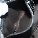 BALLY Shoulder Bag Leather Black Silver Auth BA5493-20