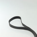 BALLY Shoulder Bag Leather Black Silver Auth BA5493-8