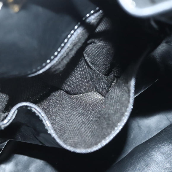 BALLY Shoulder Bag Leather Black Auth BA5494