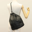 BALLY Shoulder Bag Leather Black Auth BA5494-19