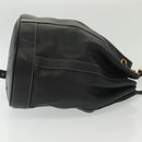BALLY Shoulder Bag Leather Black Auth BA5494-3