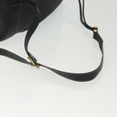 BALLY Shoulder Bag Leather Black Auth BA5494-7